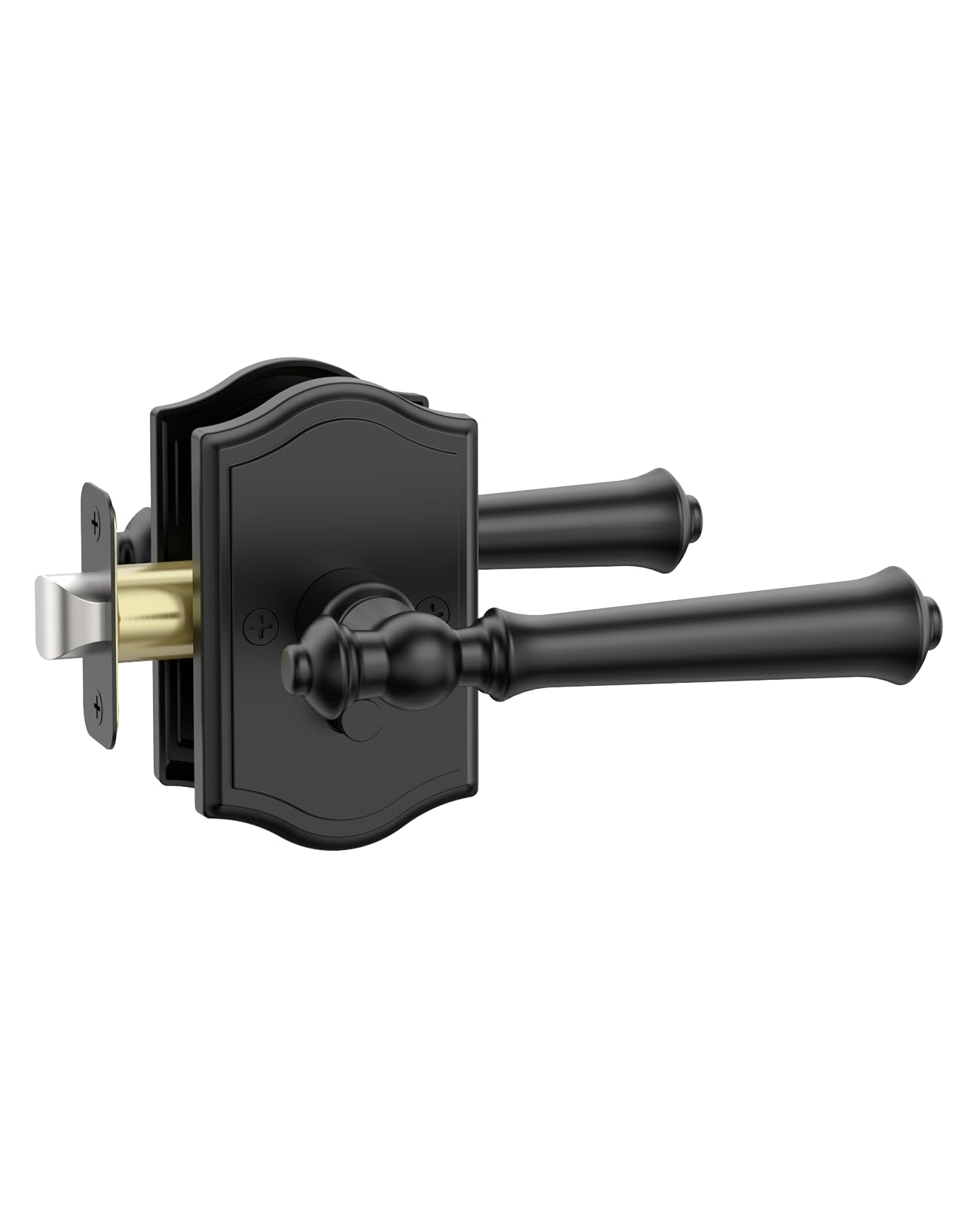 Matte Black Privacy Door Handles - Keyless Entry -17 Matte Black Privacy Door Handles - Keyless Entry -17