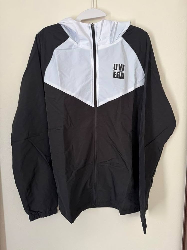 UVERworld ナイロンパーカー(白) Lサイズ UVERworld - UVERworld ナイロンパーカーの通販 by 断捨離SALE