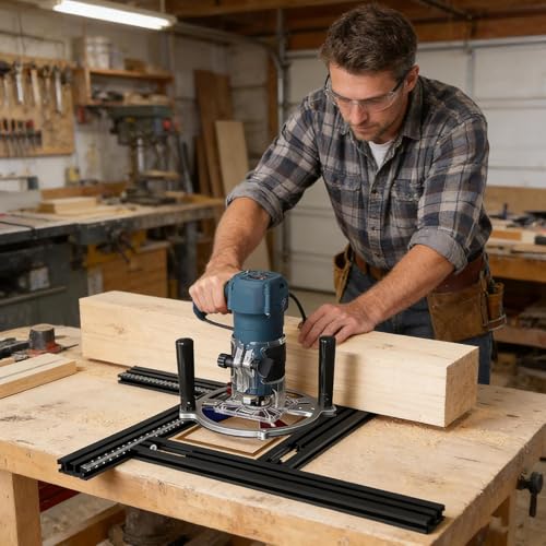 Support de rail d'accessoires pour menuiserie et coupe de panneaux - 3