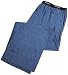 Hanes Men's Knit Pant with Elastic Waistband, Blue Heather, X-Large