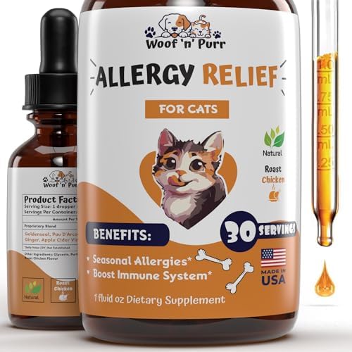 Natural Allergy Relief for Cats Supports Allergy & Itch