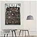 Produktbild ASLKUYT Vintage Berlin Landschaft Leinwand Poster Kunstdruck Wandbilder für Wohnzimmer Druck auf Leinwand-20x32 IN No Frame