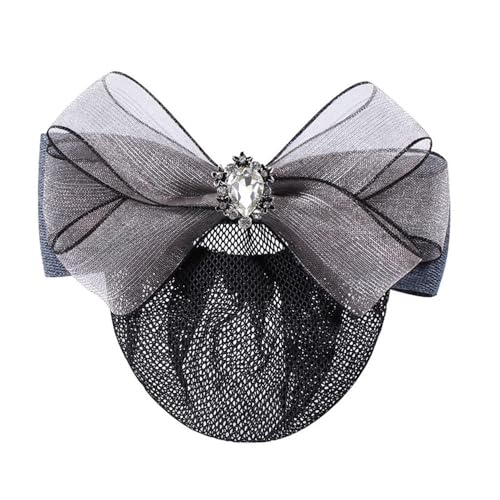 Redecilla para moño con lazo elegante para el pelo de mujeres trabajadoras