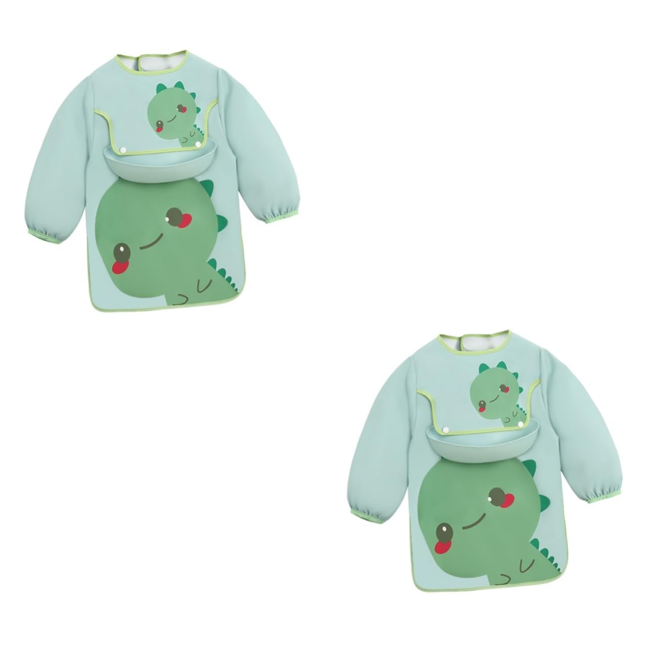 TOYANDONA bavaglino camice infantile per mangiare bavaglini per i più piccoli pettorali abbigliamento grembiule artistico a maniche lunghe bambino che mangia il camice Poliestere