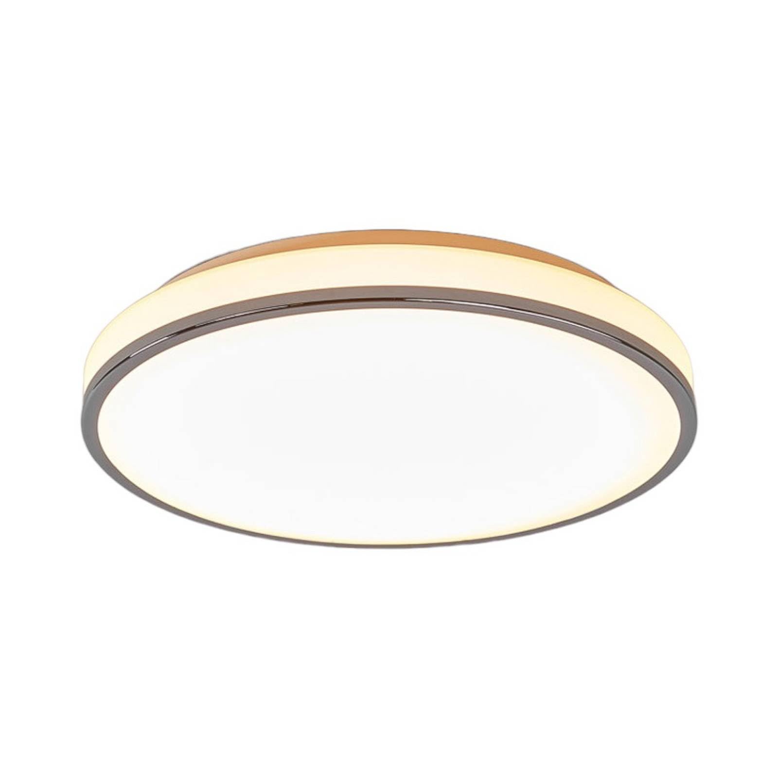 Lindby LED Plafonnier Salle De Bain Lyss (Moderne) en Blanc Verre e. a. pour de bain (1 lampe,​à), WC Luminaire Lampe Plafond Eclerage