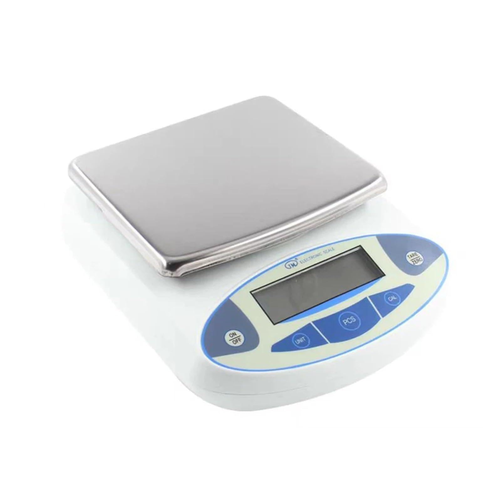 Balanza electrónica digital de alta precisión for laboratorio, joyería, cocina, industrial, 3000/5000 g/30 kg, 0,01 g/0,1 g Para uso de bricolaje(20kg 0.1g)