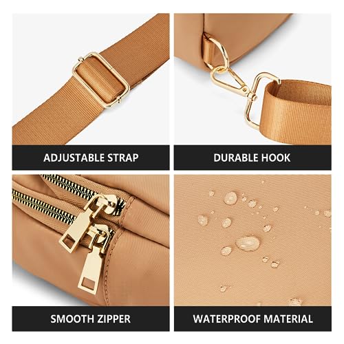 WESTBRONCO Sling Bag for Women Small Nylon Fanny Pack Lightweight Large-capacity Crossbody Bags4