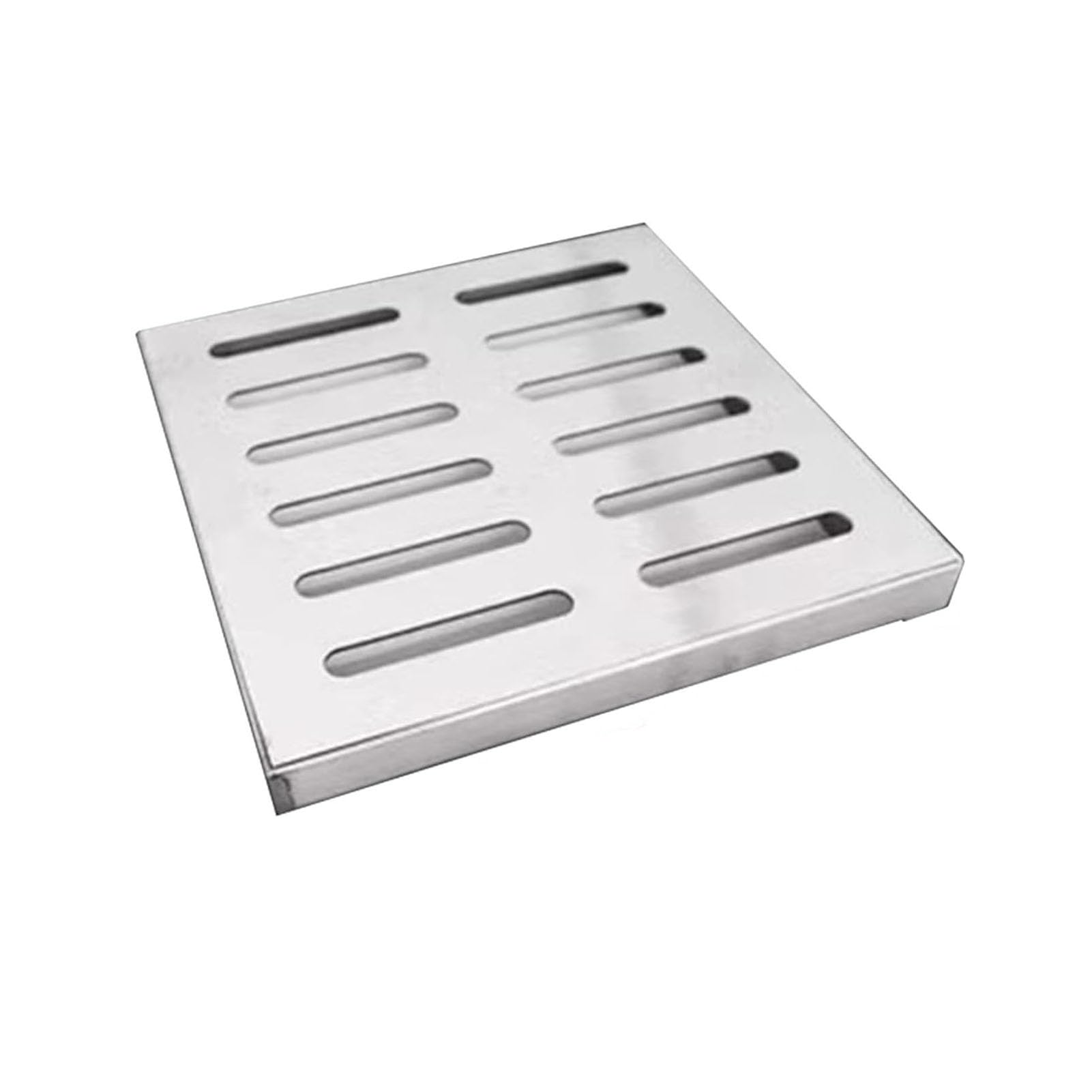 Canaleta Desague con Rejilla,Colador de Drenaje Cuadrado para Piso de Garaje,Extraíbles,Acero Inoxidable 304,Cuadradas,Épaisseur 3 mm (250x250x30mm)