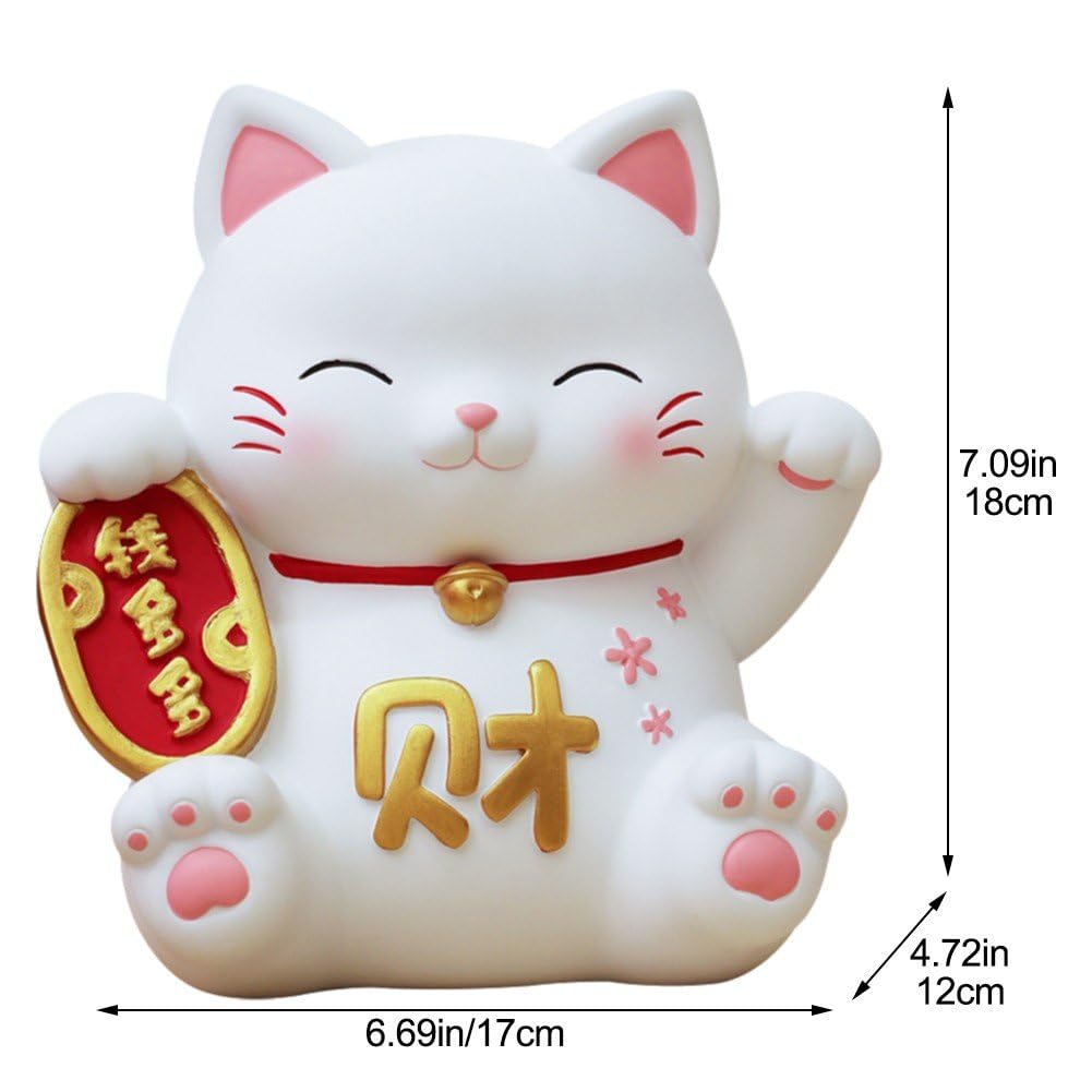 Amazon.co.jp: 貯金箱 招き猫 かわいい 金運 幸運 女の子 男の子