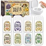 Travel Size Toilet Spray, Bathroom Odor Deodorizer, 8 Pack...
