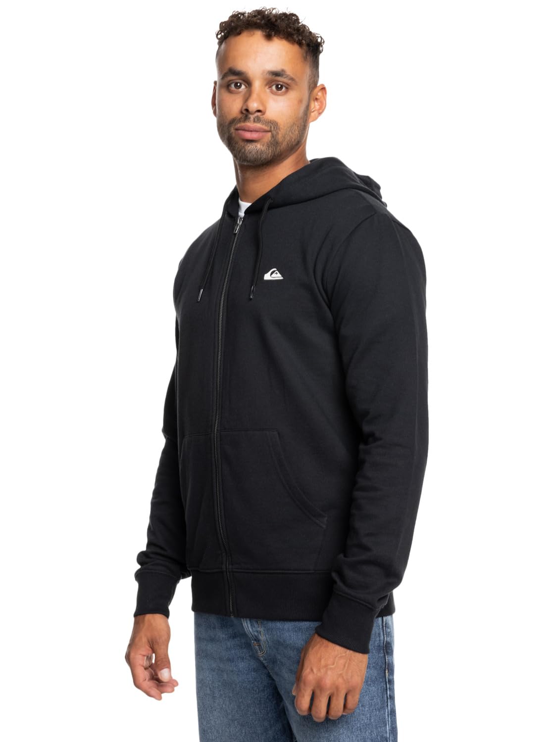 Quiksilver Basic Hood Zip Young Men Sudadera, Estándar para Hombre - S