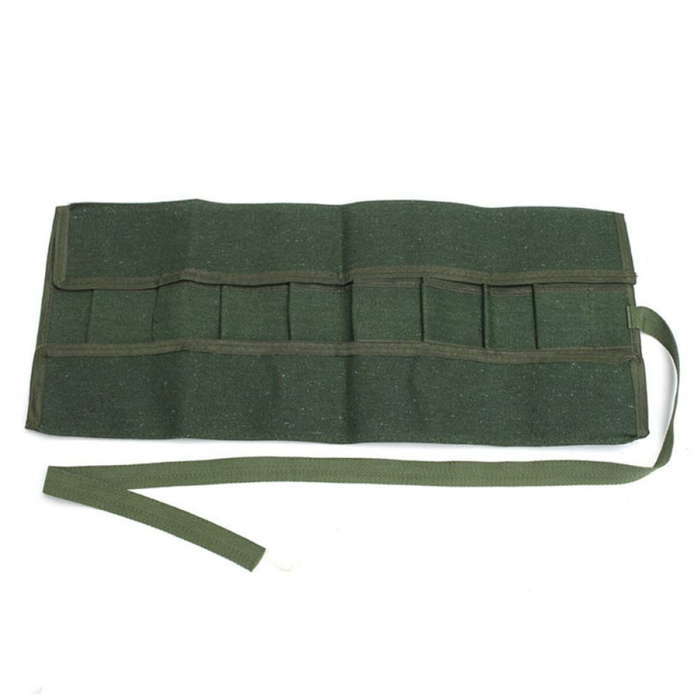 Borsa Rotolo Attrezzi Bonsai In Tela - Portautensili Multitasche Per Giardinaggio