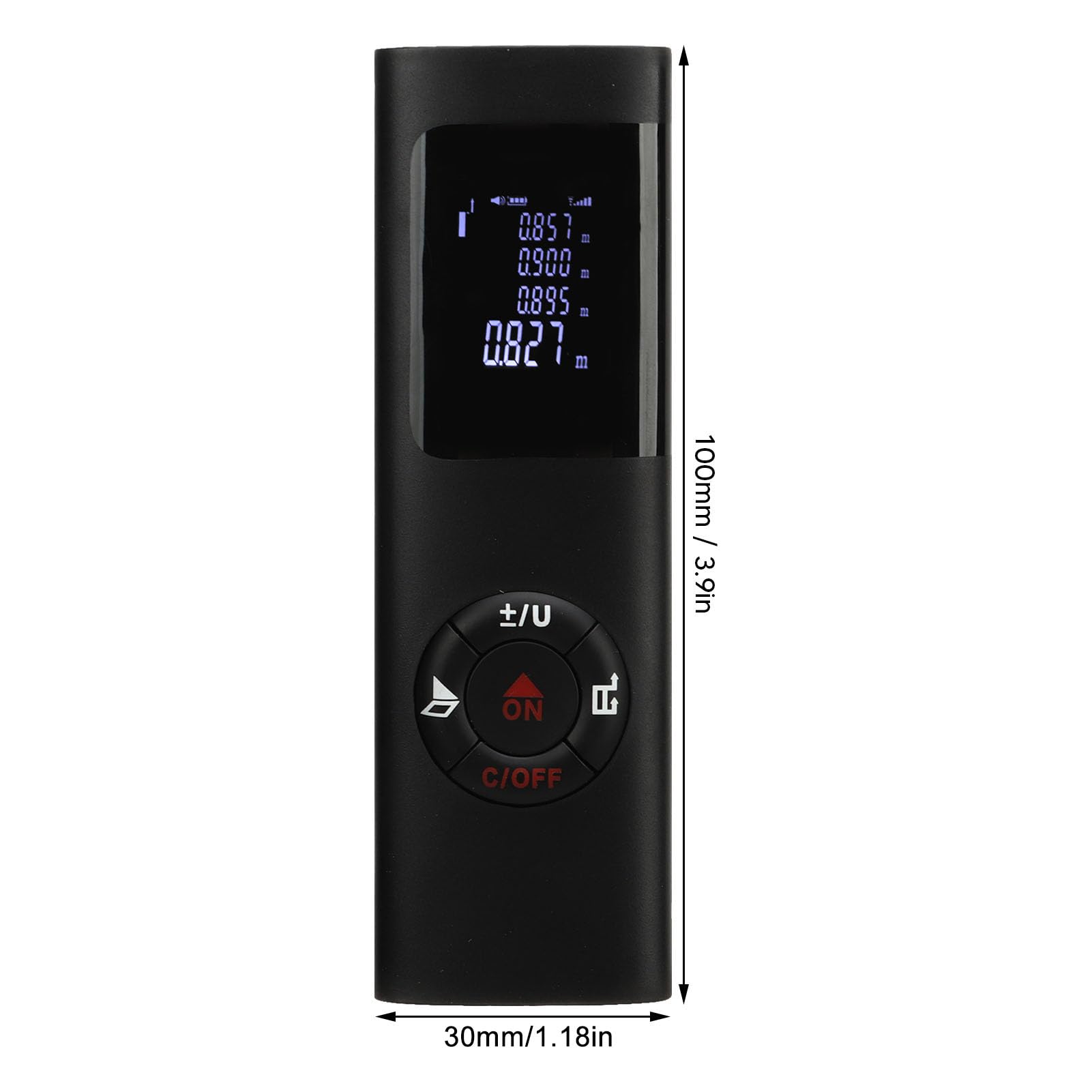 Télémètre électronique, Processeur Multicœur Rechargeable par USB de 0,05 à 60 Mètres, Règle de Longueur électronique, écran de Rétroéclairage HD pour Entrepôt Industriel