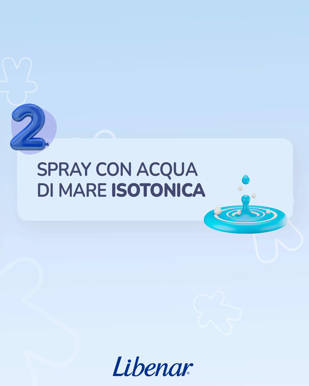Libenar Spray per Igiene Nasale, Soluzione Isotonica con Acqua di Mare per Adulti, Bambini e Neonati, Adatto per l'igiene quotidiana del naso, Punta Morbida, Getto Delicato, 100 ml