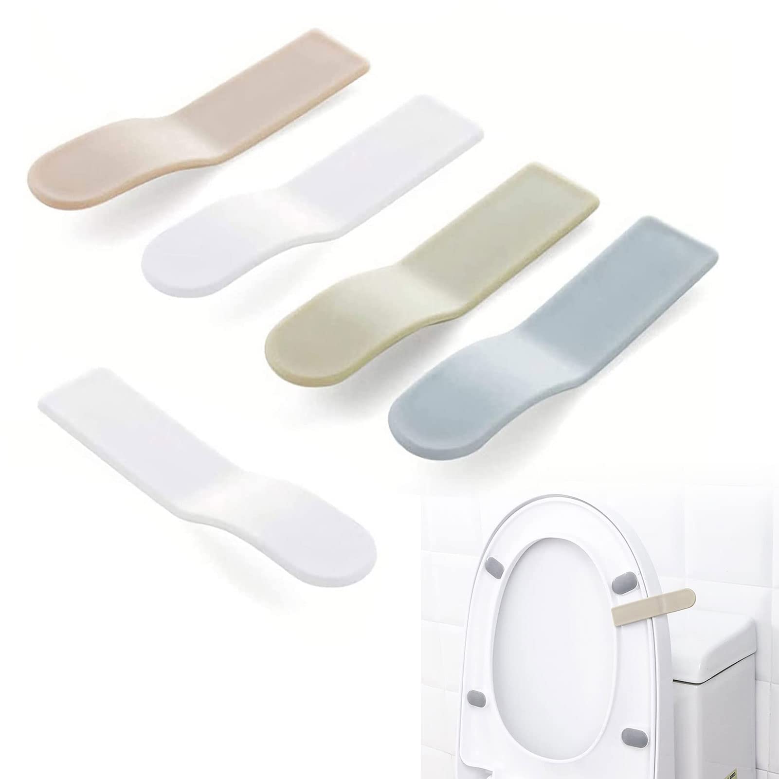 Poignée Lève-couvercle De Toilettes Adhésive – Garde Les Mains Propres, Design Discret, Installation Facile Sans Outils