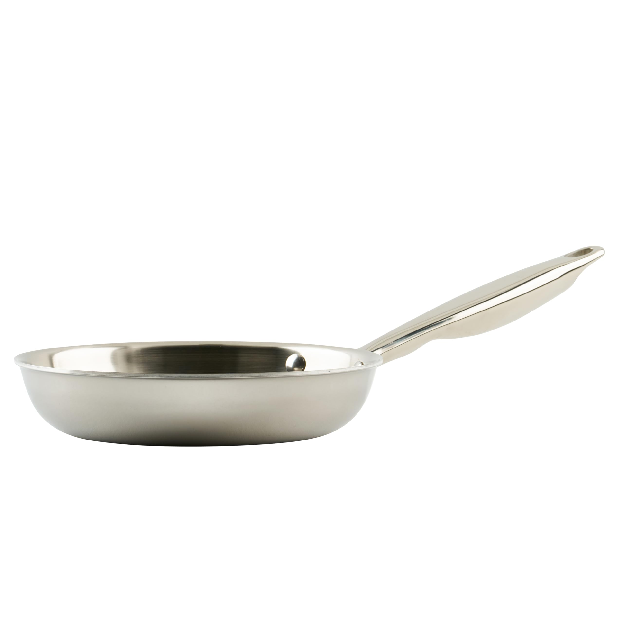 Winco TGFP-7 Tri-Ply Frying Pan, Stainless Steel, Silver