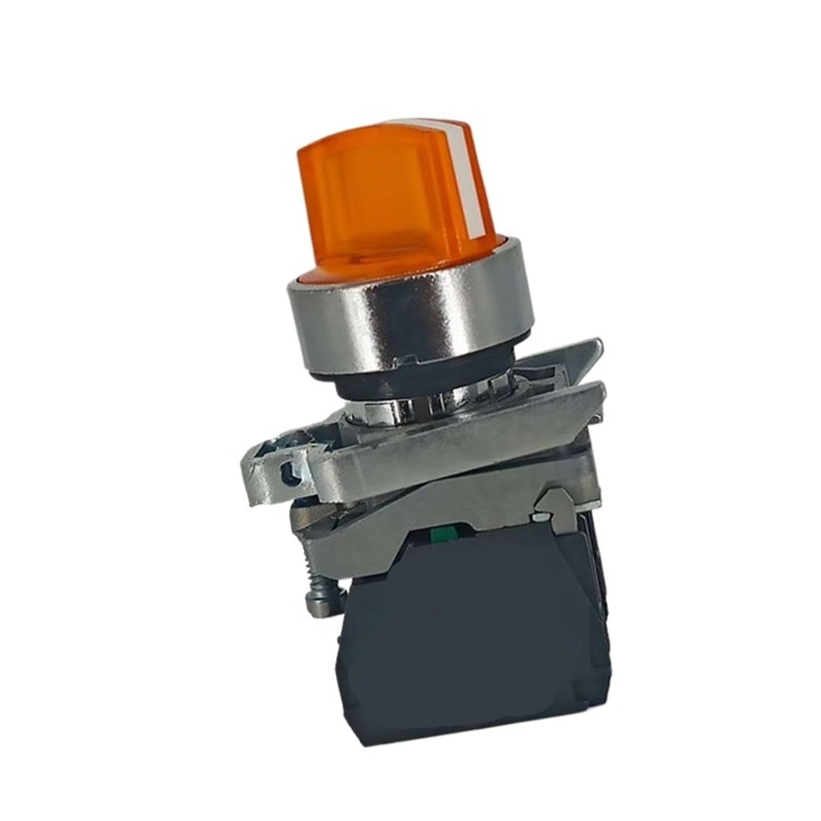 Selector switch XB4BK135M3 orange three position 2NO 220V Ø22 for industrial control