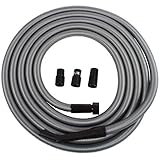 Cen-Tec Systems 95358 Foot Extension Hose for Shop and Garage Vacuums, 30 Ft, Silver