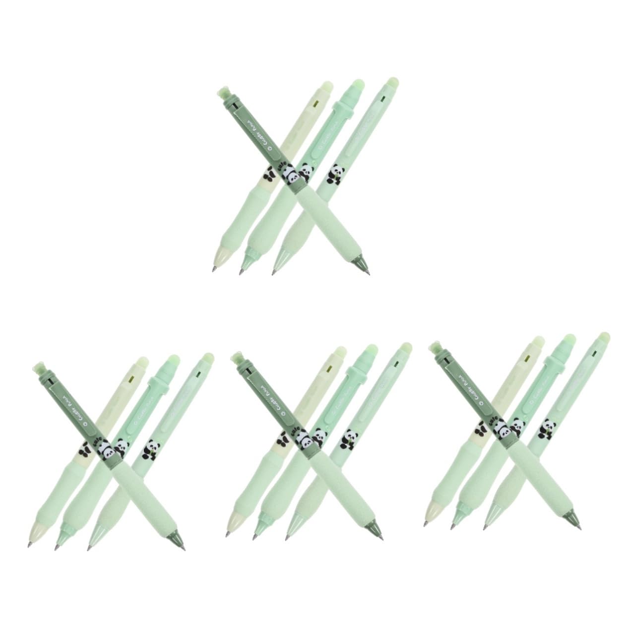 DOITOOL 4 ensembles Stylos À Encre Gel Effaçables Pour L'École Le Bureau Les Adolescents Les Étudiants Petits Et Colorés Vert Clair 4 pièces * 4