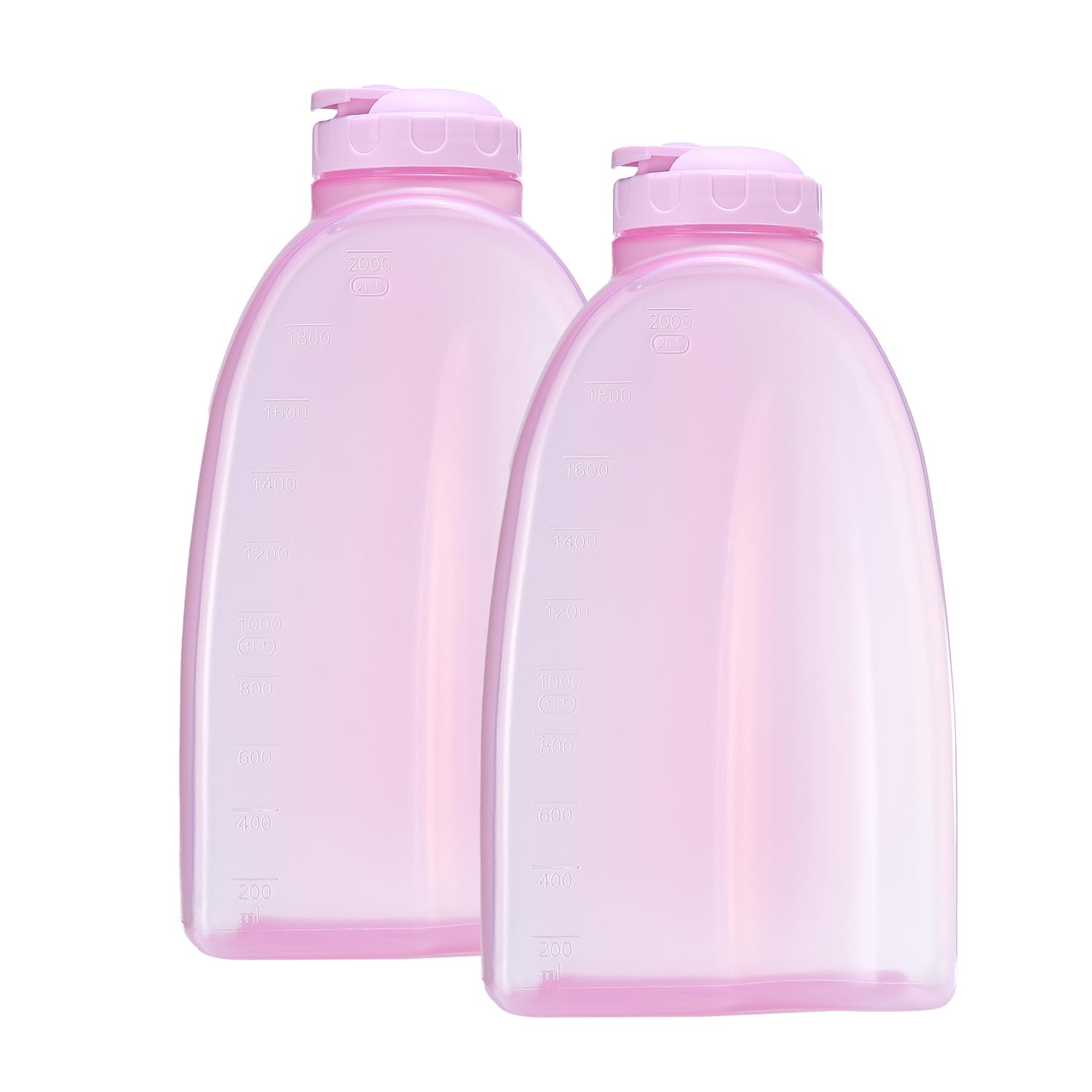 Gluman Plastic Hippo Fridge Water Bottle | 2 Ltr Set Of 2 | Bpa Free | 100% Leak Proof | Office Bottle | Gym Bottle | Home | Kitchen | Travel Bottle (Sky Blue) (B0CXDF5577) Amazon Price History, Amazon Price Tracker