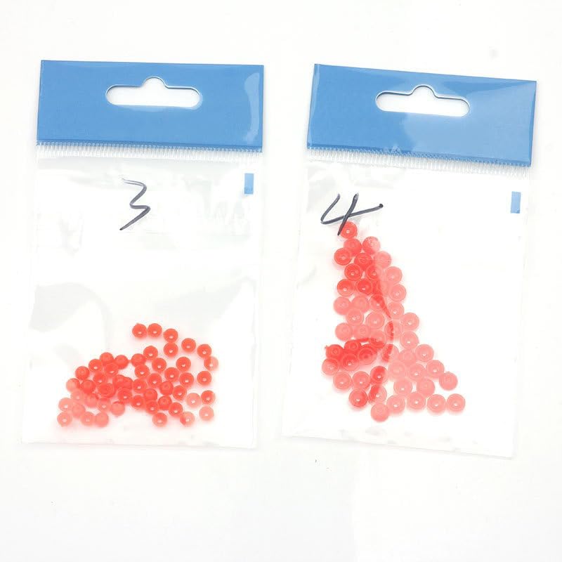 100 piezas stop beads 3mm/4mm para pesca en roca miniatura 3