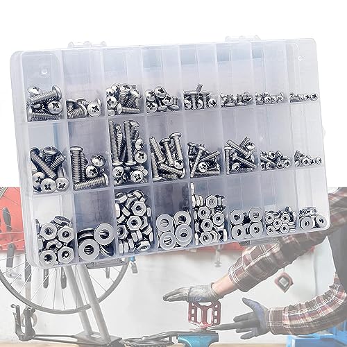 840 Pieces 4-40# 6-32# 8-32# 10-24 nut and Bolt Combination kit 304 Stainless Steel Combination nut and Bolt Screw Washer - Image 4