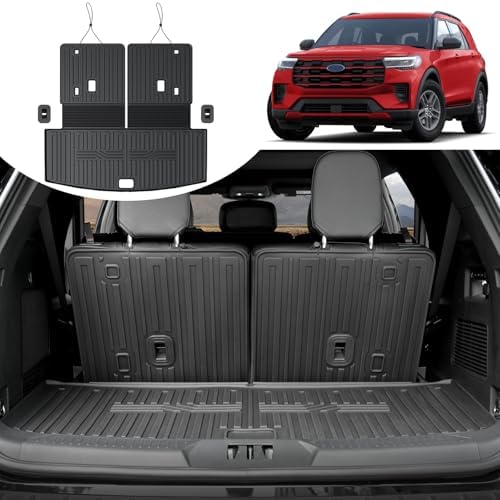 Cargo Mat & Brackrest Mat for 2020-2026 2027 Ford Explorer