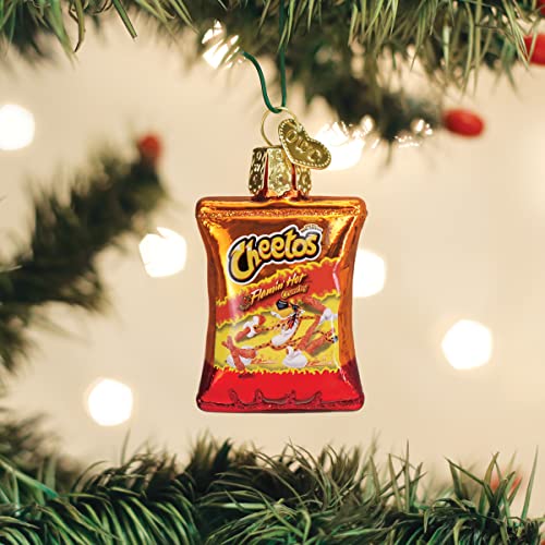 Old World Christmas Gumdrops Mini Flamin' Hot Cheetos Glass Blown Ornament for Christmas Tree, Handcrafted Holiday Decoration, Snack Collection - Image 2