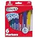RoseArt Glitter Magic Markers 6-Count Assorted Colors Packaging May Vary (CYB78)