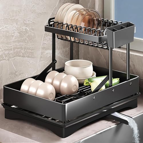 2-Tier Collapsible Dish Drying