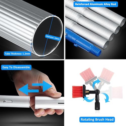 Kit de limpieza de ventanas para lavar cristales altos sin escaleras 3