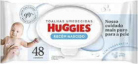 Huggies Lenços Umedecidos Recém-Nascido Sem Fragrância, 48 lenços