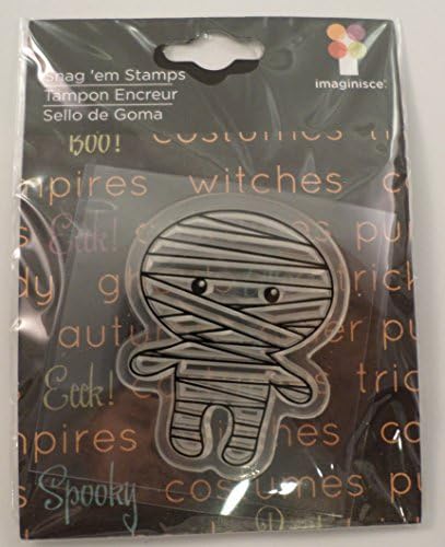 Imaginisce Halloween Mummy Cling Clear Rubber Stamp