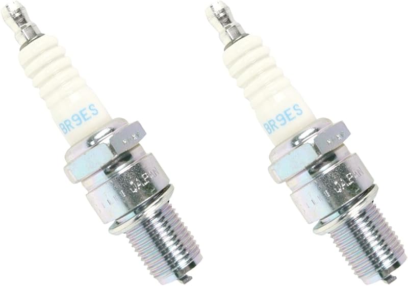 Paquete de 2 bujías NGK BR9ES 5722 para motocicleta ATV Cruiser Dirt Bike | Se adapta a Honda CR60 CR80 ATC250 TRX250 Yamaha WR200 YZ80 KTM 85 105 125 200 SX XC