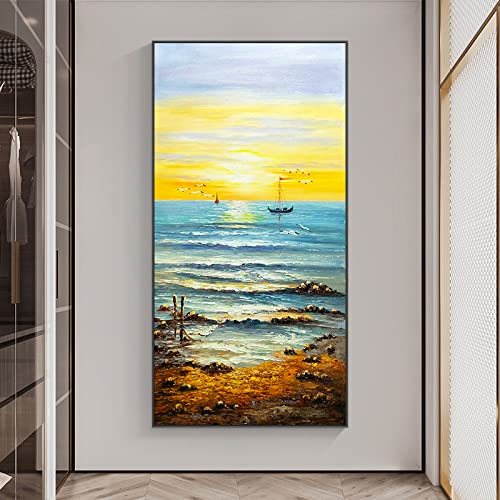 Image mur art moderne paysage voile pour créer une ambiance sérénité dans la chambre