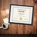 Giftgarden 8.5x11 Picture Frames with White Mats 3-Pack, Diploma Certificate Document Award Frame Decor of Wall Mounting, Black