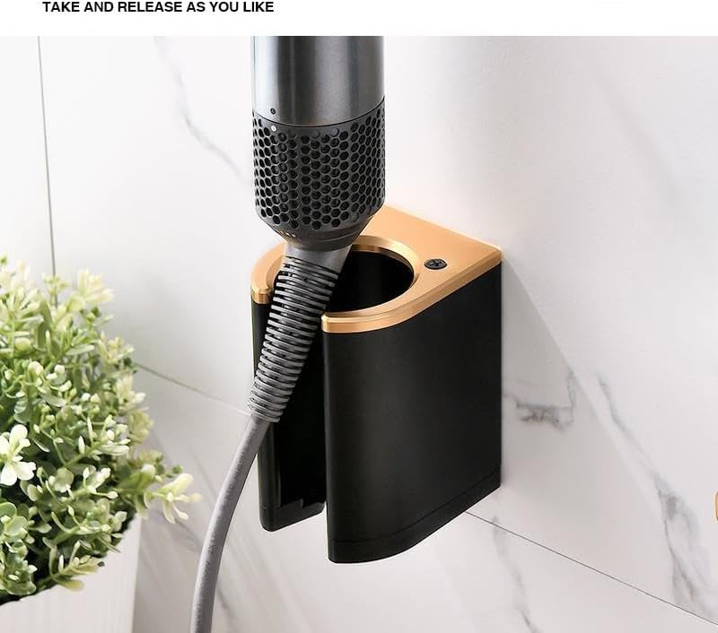 Wall Mounted Holder Compatible with Dyson Airstrait Straightener, Metal Organizor Storage Rack Suitable for Airstrait Straightener, Wall Mount Shelf for Airwrap/Corrale Hair