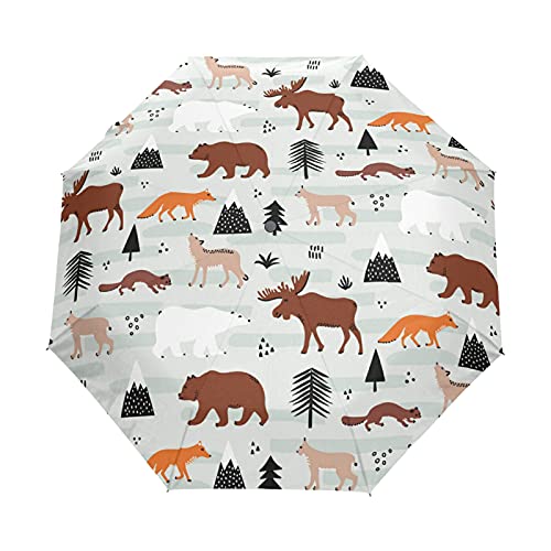 Parapluie pliable automatique solide et léger avec toile anti-UV