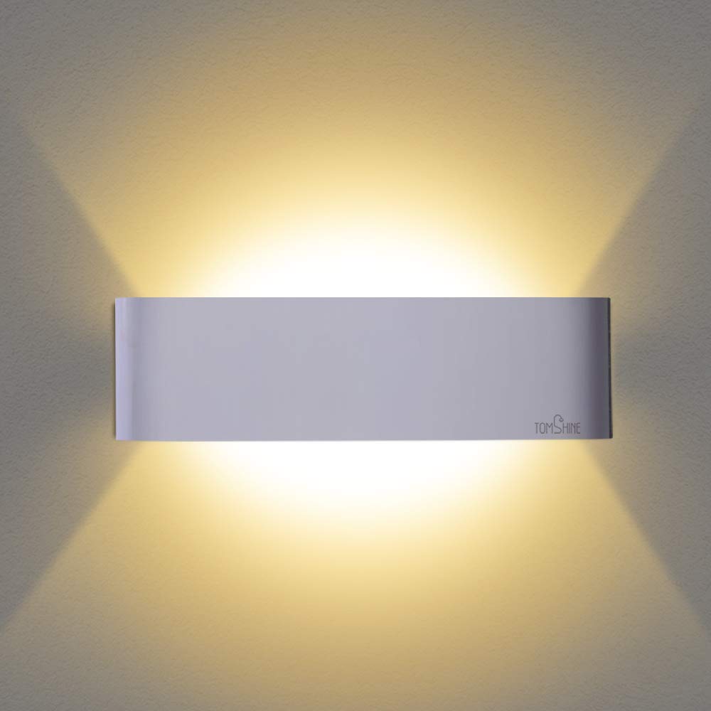 12W LED Wall Light Up and Down Indoor Lamp Uplighter Downlighter Warm White for Living Room Bedroom Bedroom Dining Room Corridor Stairs Balcony Tomshine