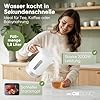 Clatronic® Wasserkocher 1,8L | 2200W für schnelles Erhitzen | BPA frei | Einhandbedienung | Wasserstandsanzeige | 360° drehbarer Sockel mit Kabelaufwicklung | Kettle | WK 3840 weiß #1
