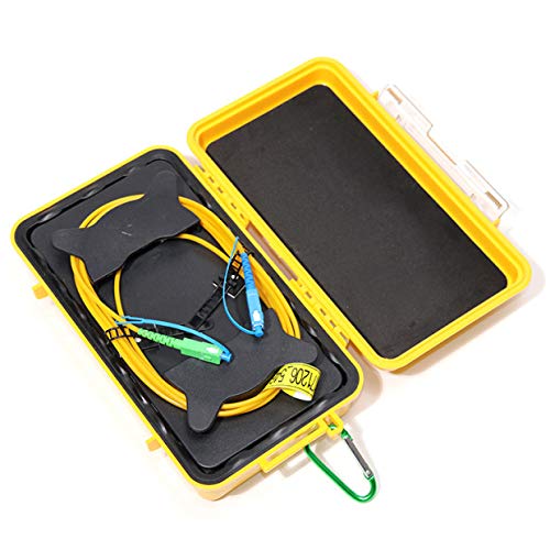 Komshine Single Mode (9/125um) (1310/1550nm) 1KM Fiber Optic OTDR Launch Cable Box Dead Zone Eliminator For OTDR Testing