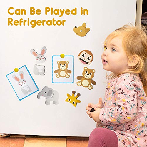 image for HEMRLY Kids Magnets Puzzle Toys Games for Preschool, Animals Jigsaw fo