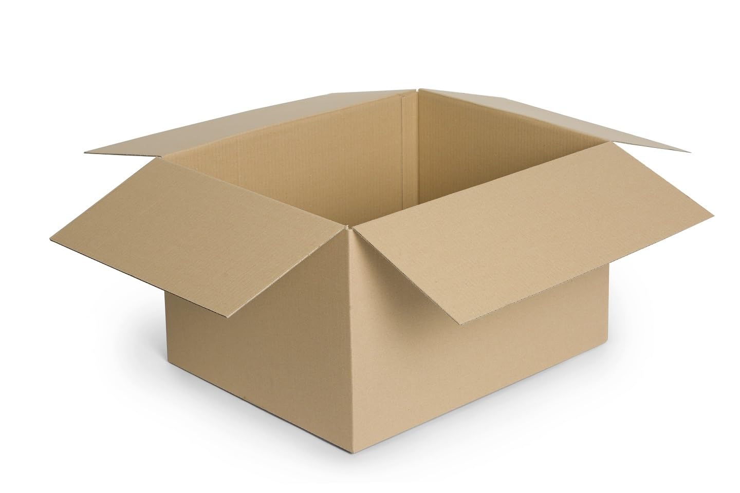 150 Stück Faltkarton 350x250x200 mm Aussenmass Versandkarton 1-Wellig Braun Box NEU