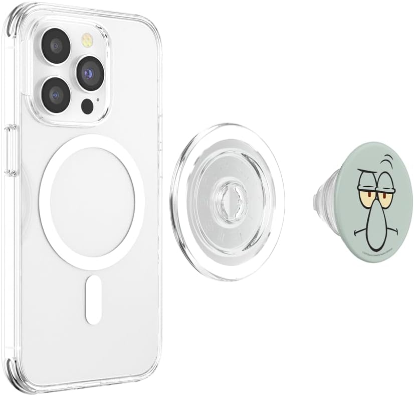 SpongeBob SquarePants Squidward Big Face Portrait PopSockets MagSafe PopGrip for iPhone