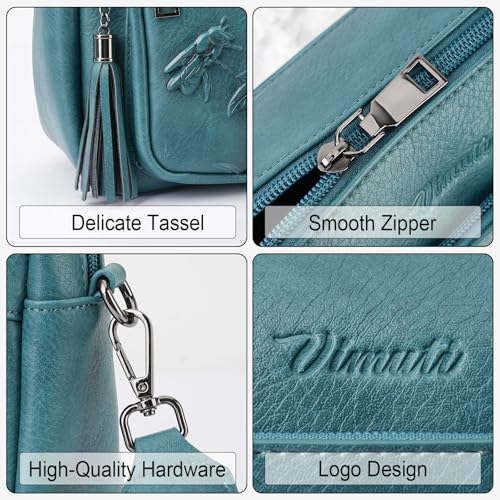 Image of Crossbody Bags for Women, Vegan Leather Embossed Crossbody Purse | Trendy Lightweight Design with Adjustable Strap, Spacious Interior for Daily Essentials, Ideal for Travel and Gift Giving