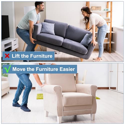 Almohadillas móviles para muebles uxcell, protectores redondos de 1 pulgada con clavo 6