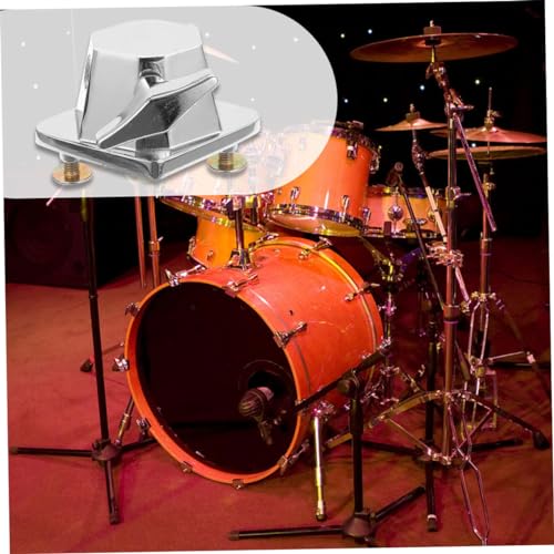 2pcs Kit Accesorios Soporte para Tom Doble para Batería Soporte para Tambor miniatura 7
