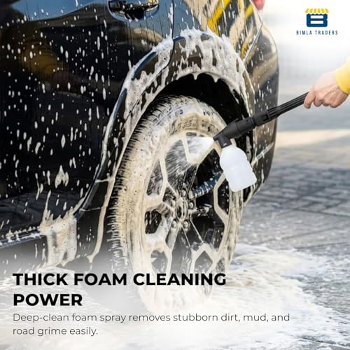 Image of BTAG High Pressure Washer 1700 Watts - 110 Bar Power, Pressure Flow, Long Hose - Portable Water Jet Cleaner for Car, Bike, Home & Garden Cleaning. Pack of 1