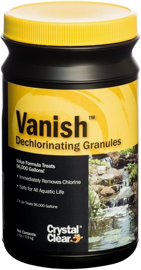 CrystalClear Vanish Dechlorinating Granules - 2 pounds - 96 Treatments Per 1,000 Gallons