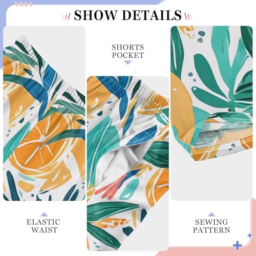 Orange Leaves Lemon Pajama Pants Long Sleep Pant Soft PJ Bottoms Sleepwear4